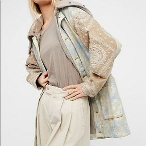 Free People Tie Dye Parka Jacket
